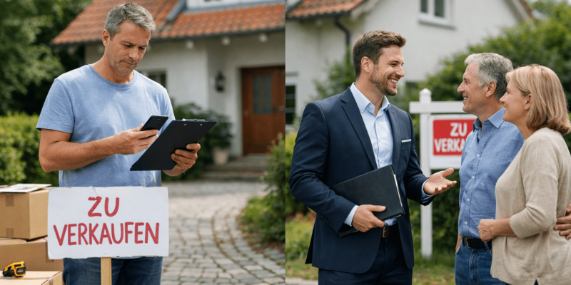 Immobilie privat verkaufen oder mit Makler? Ein Vergleich der Vor- und Nachteile