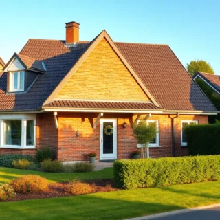 Modernes deutsches Einfamilienhaus mit Vorgarten - Immobilienmakler