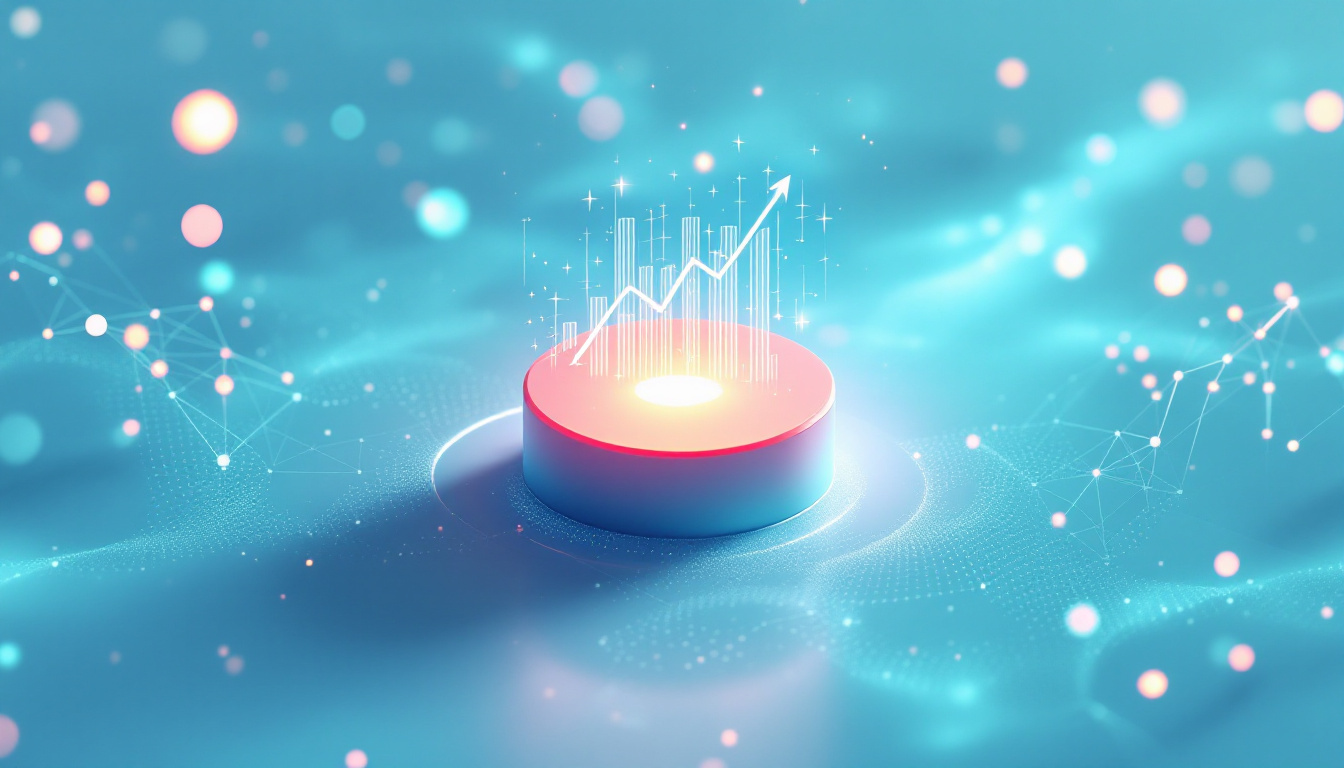 Symbolbild SEO und GEO Agenturen 2026: digitales Siegertreppchen mit KI-Datenpunkten und Wachstumskurve
